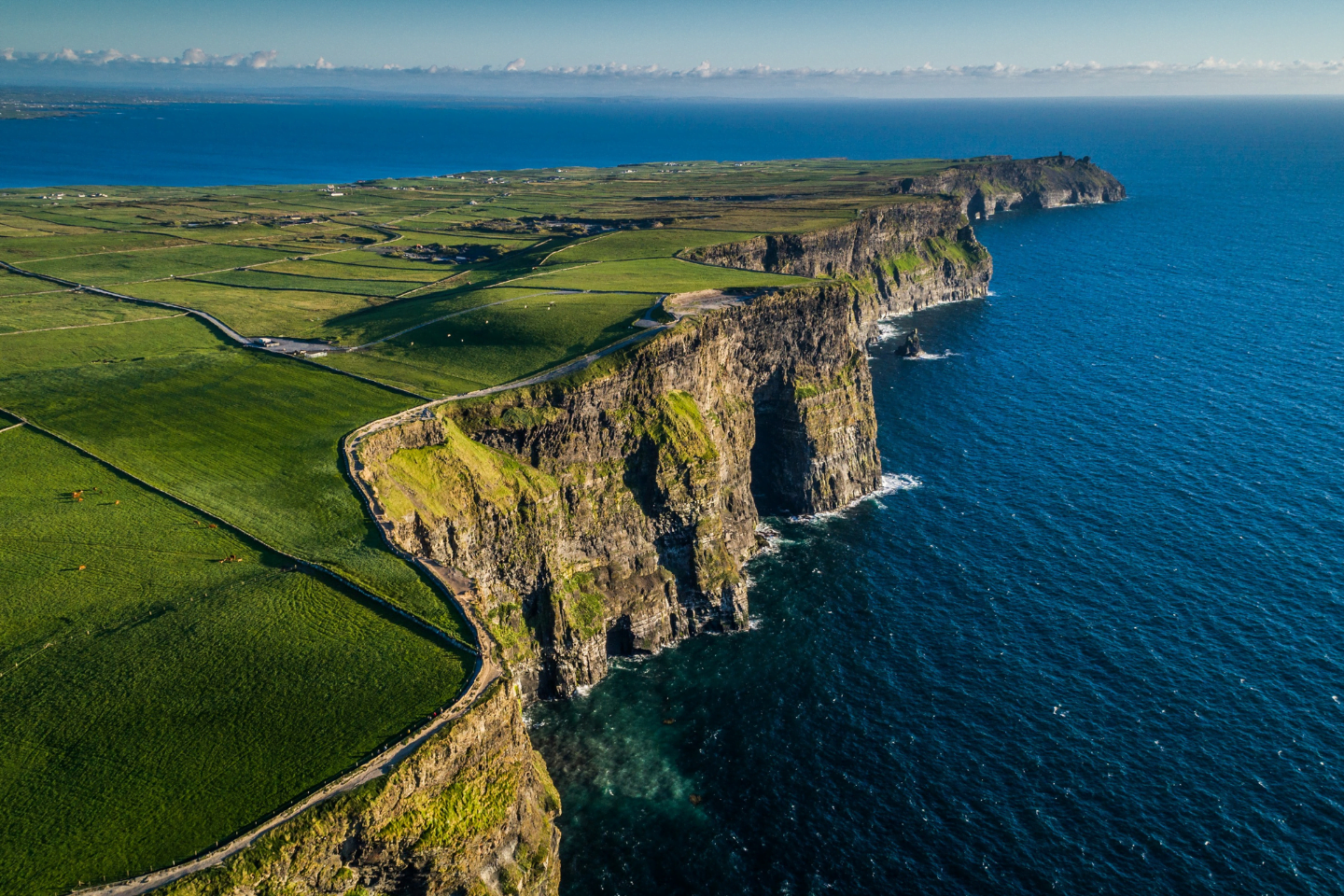 Aerial View of the Cliffs of Moher